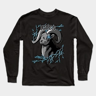 Lightning Aries (blue) Long Sleeve T-Shirt